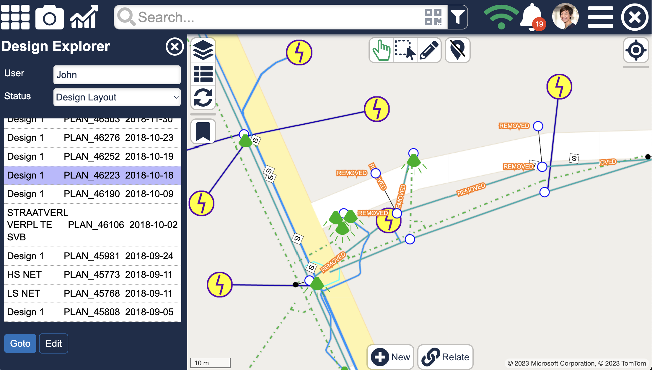 Atlas mobile interface