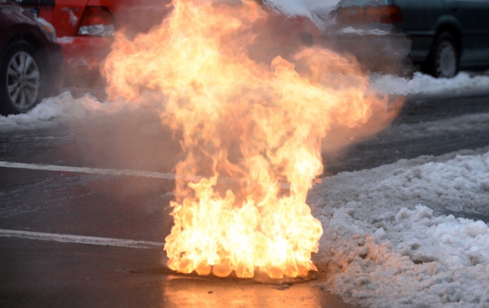 Manhole Fire Explosion