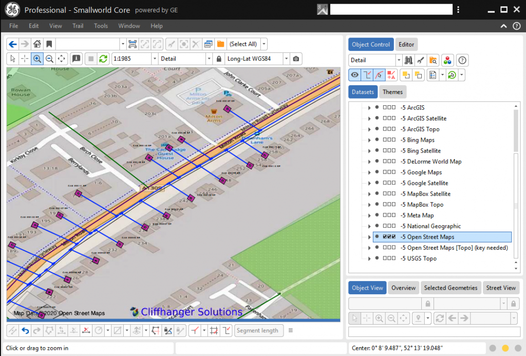 Smallworld Object control with